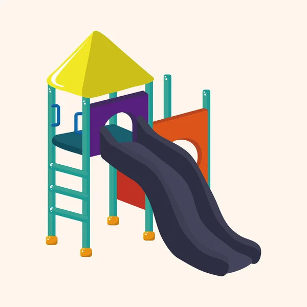 Playground slide elementos temáticos — Vetor de Stock
