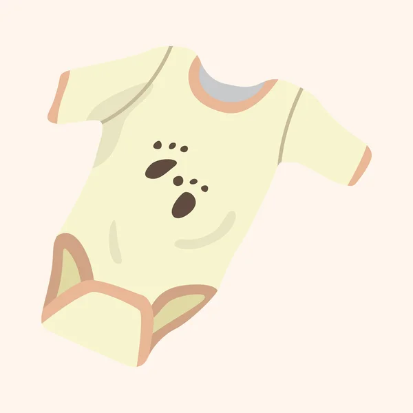 Elementos temáticos ropa de bebé — Archivo Imágenes Vectoriales