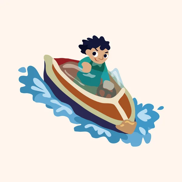 Water Sports theme elements — Stock Vector