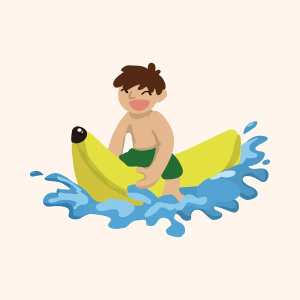 Water Sports theme elements — Stock Vector