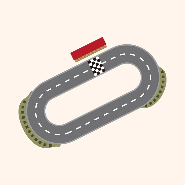 F1 racing thema-elementen — Stockvector