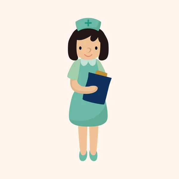 Elementos temáticos enfermera — Archivo Imágenes Vectoriales