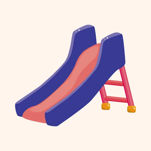 Playground slide theme elements — Stock Vector