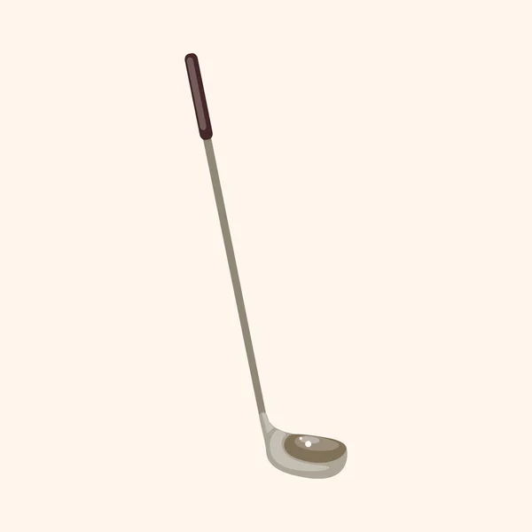Елементи теми обладнання для гольфу — стоковий вектор
