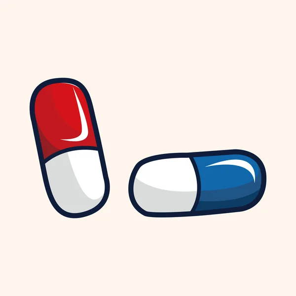 Pills theme elements — Stock Vector