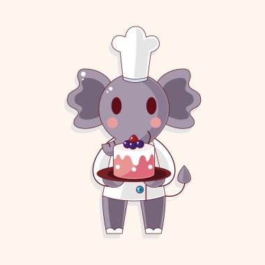 hayvan Şef çizgi film Tema öğeleri