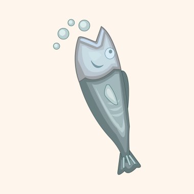 hayvan balık karikatür Tema öğeleri