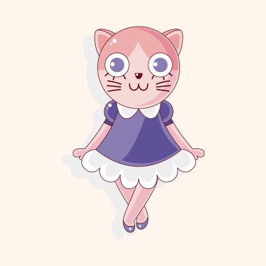 hayvan kedi çizgi film Tema öğeleri