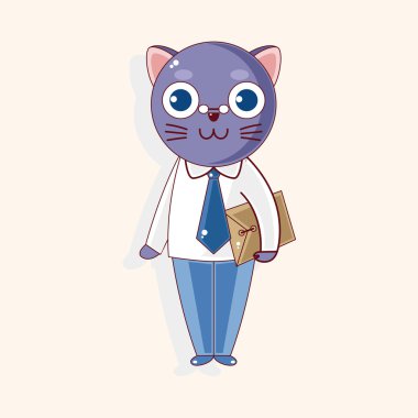 hayvan kedi çizgi film Tema öğeleri