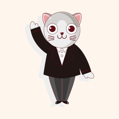 hayvan kedi çizgi film Tema öğeleri