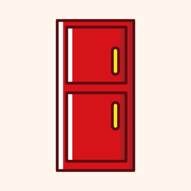 Ev aletleri Tema buzdolabı öğeleri