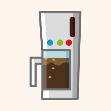 Ev aletleri Tema kahve makine elemanları