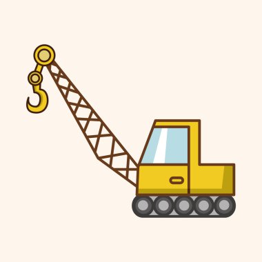 Ulaşım Ekskavatör kamyon Tema öğeleri