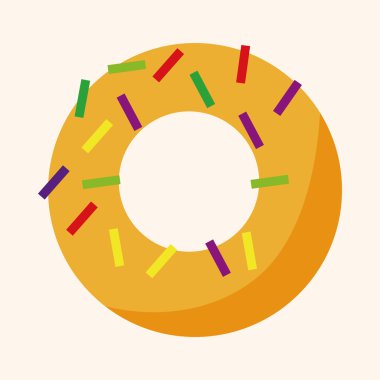 hızlı yiyecek çörek Tema öğeleri