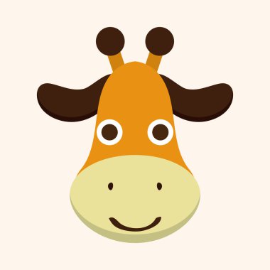 hayvan zürafa Tema öğeleri karikatür