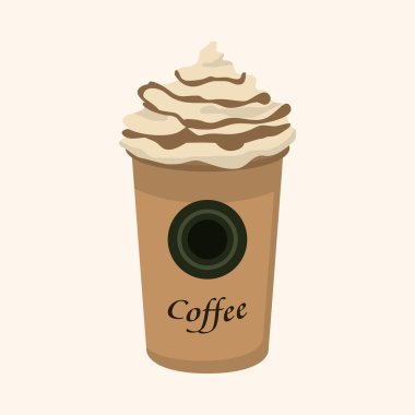 kahve Tema öğeleri yüzen buz