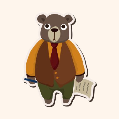 hayvan ayı alt çizgi film Tema öğeleri