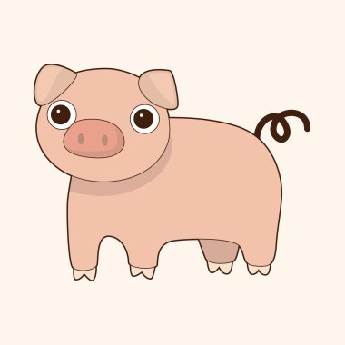 hayvan domuz çizgi film Tema öğeleri