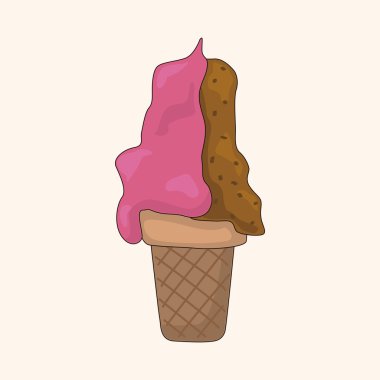 dondurma çizgi film Tema öğeleri