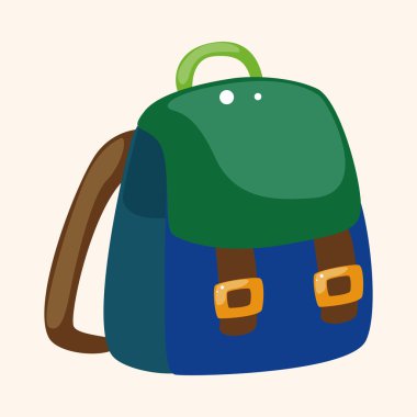 Ekipman sırt çantası Tema öğeleri seyahat