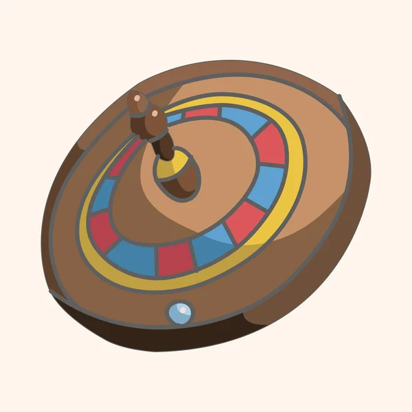 Casino ruleta tema elementos — Vector de stock