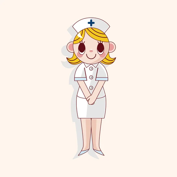 Nurse theme elements — Stock Vector