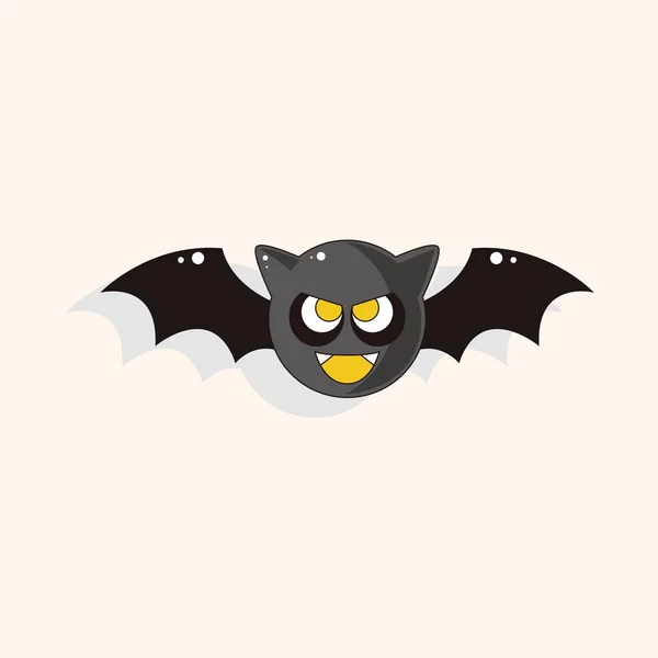 Elemente des Halloween-Fledermaus-Themas — Stockvektor