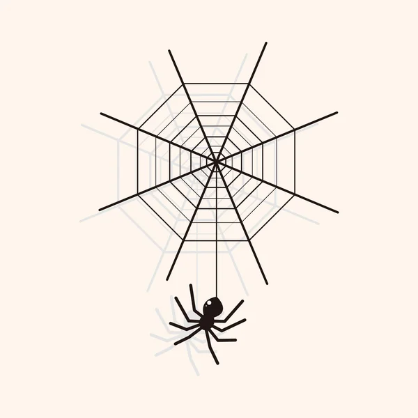 Halloween araignée éléments de thème — Image vectorielle