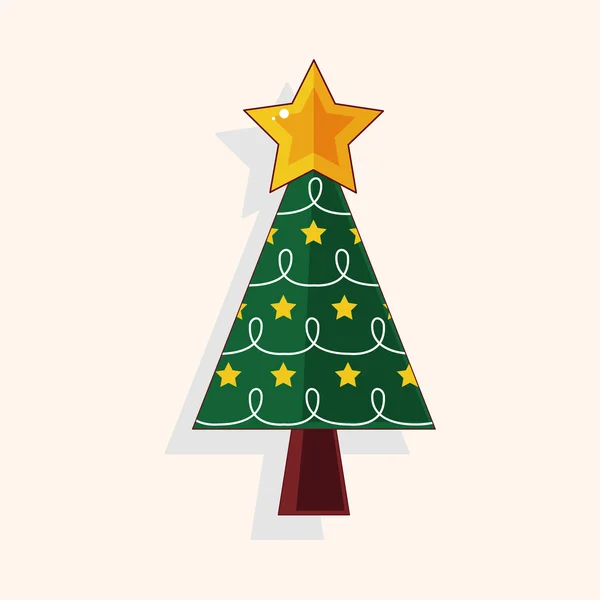 Noel ağacı Tema öğeleri — Stok Vektör