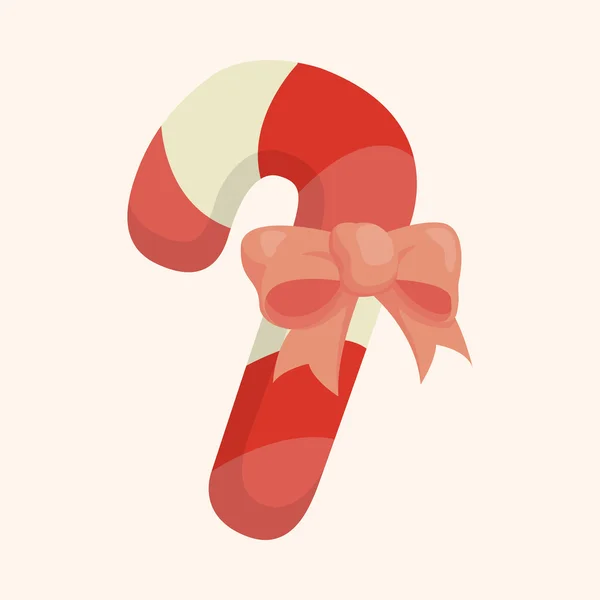 クリスマス キャンデー杖テーマ要素 — ストックベクタ