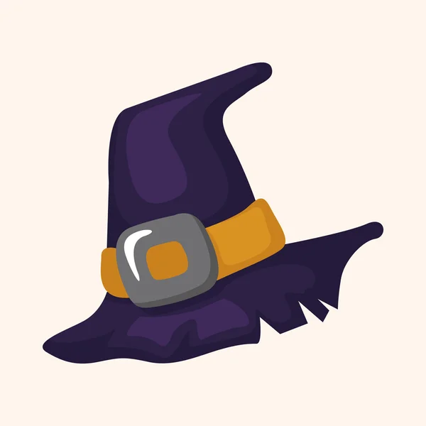 Elementos temáticos Luna Halloween — Vector de stock