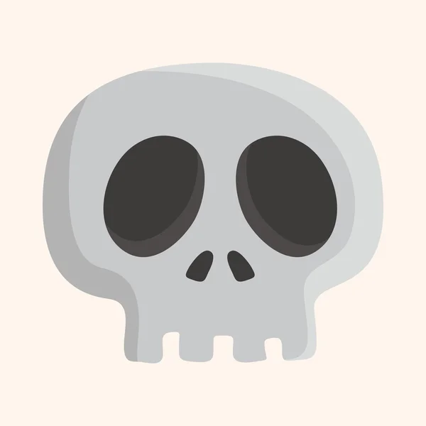 Elementos temáticos cráneo — Vector de stock
