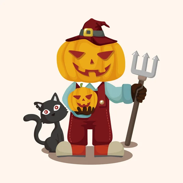 Halloween partij kostuum thema-elementen — Stockvector