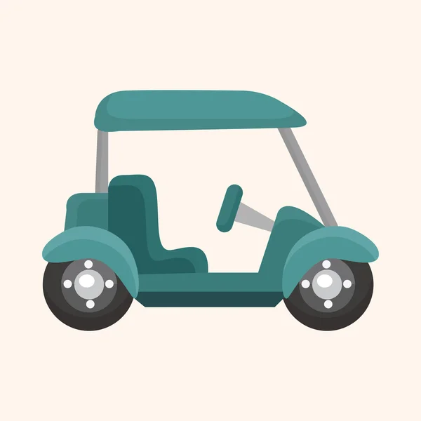 ゴルフ機器テーマ要素 — ストックベクタ