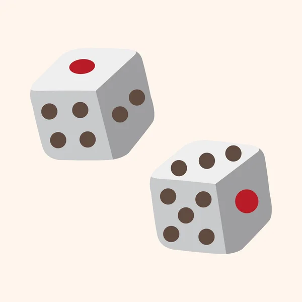 赌场骰子主题元素 — 图库矢量图片