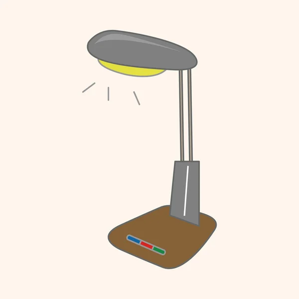 Electrodomésticos tema elementos de la lámpara — Archivo Imágenes Vectoriales