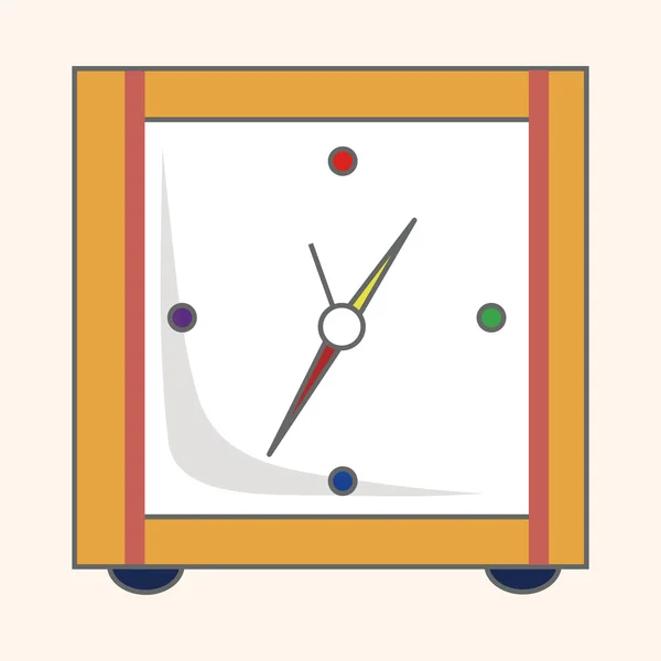 Reloj tema elementos — Vector de stock