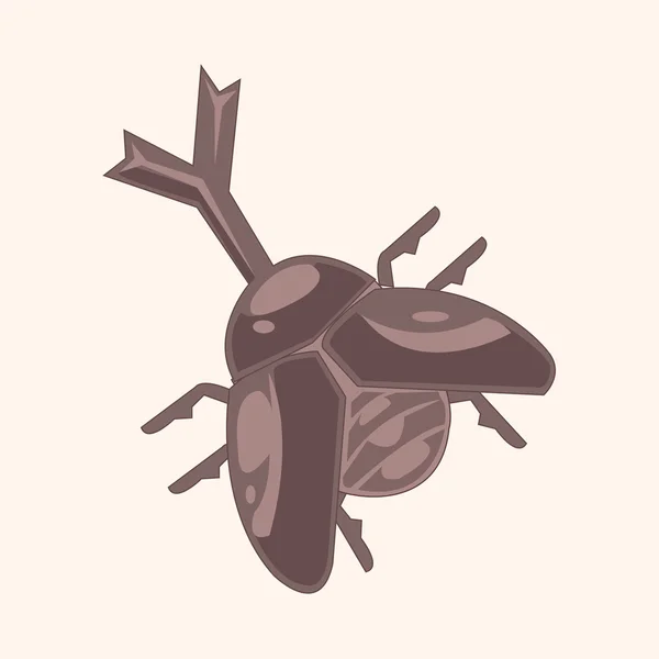 Éléments de dessin animé bug — Image vectorielle