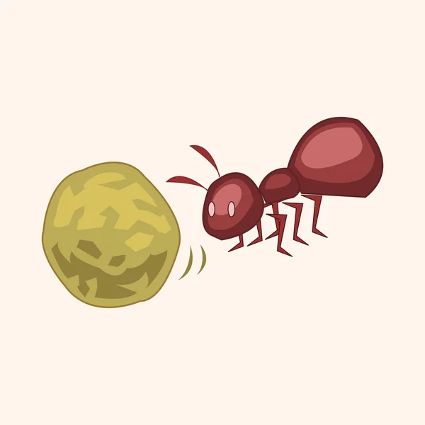 Elementos de dibujos animados bug — Vector de stock