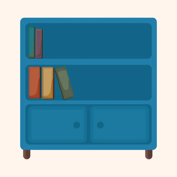 Muebles del gabinete tema elementos — Vector de stock