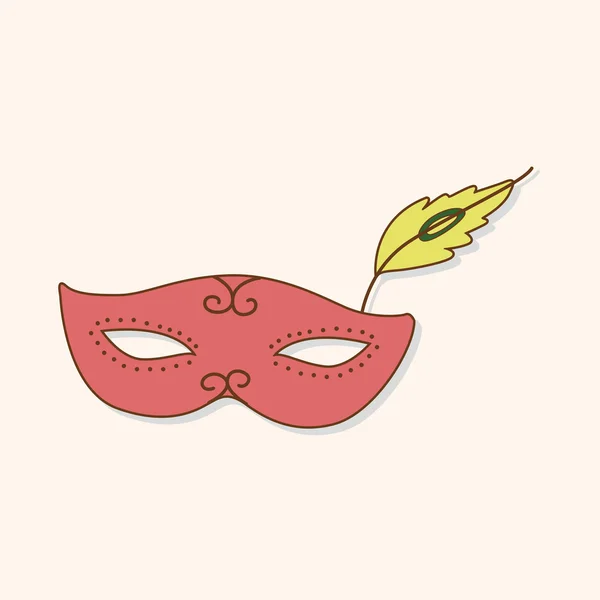 Элементы темы маски вечеринки — стоковый вектор