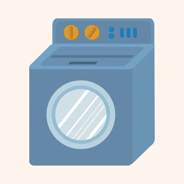 Washing machine theme elements — Stock Vector