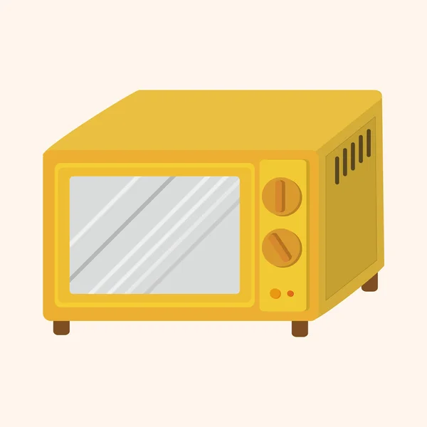Eletrodomésticos tema elementos de microondas — Vetor de Stock