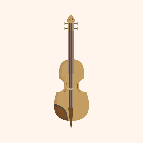 Instrument cello cartoon theme elements — Stock Vector