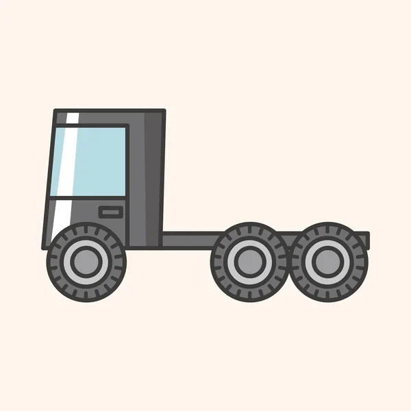 Элементы темы грузовых автомобилей — стоковый вектор