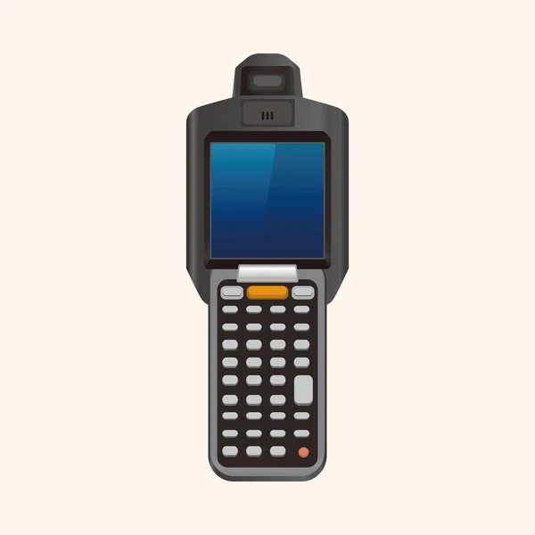 Mobiltelefon temaelement — Stock vektor