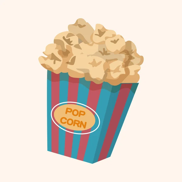 Pop corn éléments de thème — Image vectorielle