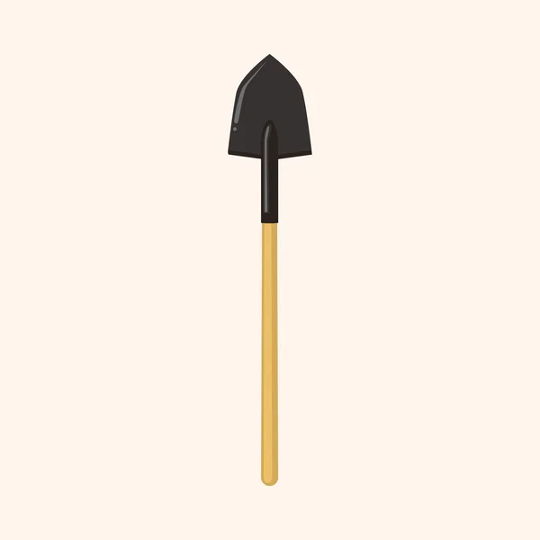Элементы темы садоводства лопаты — стоковый вектор
