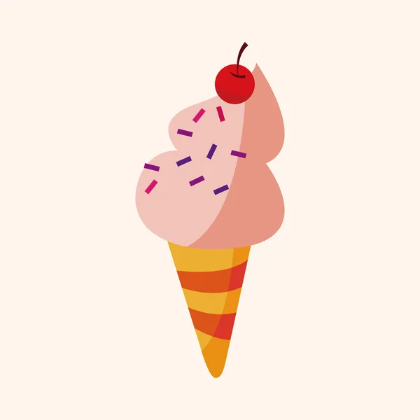 Helados elementos temáticos — Vector de stock