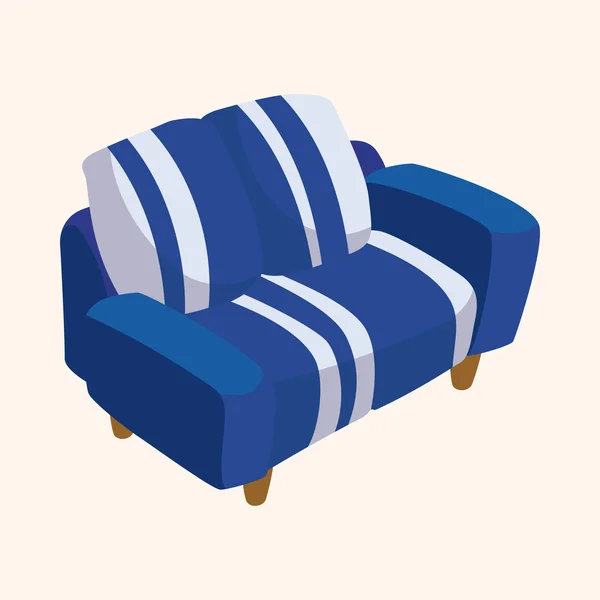 Éléments thème chaise — Image vectorielle